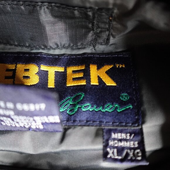 Vintage Eddie Bauer Vest XL Black Down Filled Puffer Quilted EBTEK - Picture 3 of 9